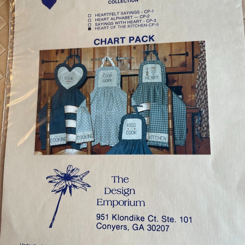 The Design Emporium Cross Stitch Pattern Heart of the Kitchen New